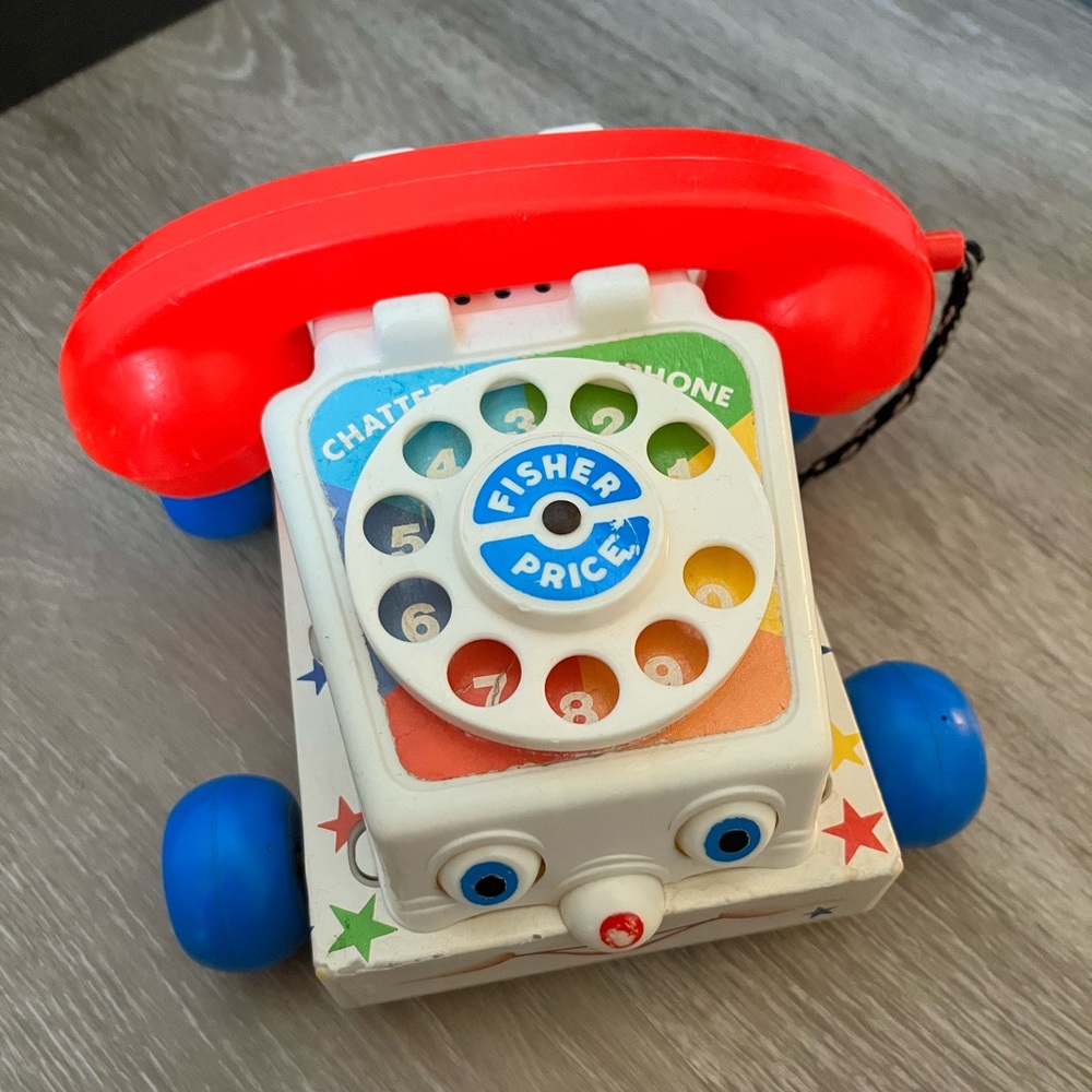 Chatter telephone.  Vintage kids toy.  Good condition for age.